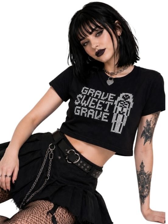 Hot Topic Tops - Hot Topic Grave Sweet Grave Girls T-Shirt